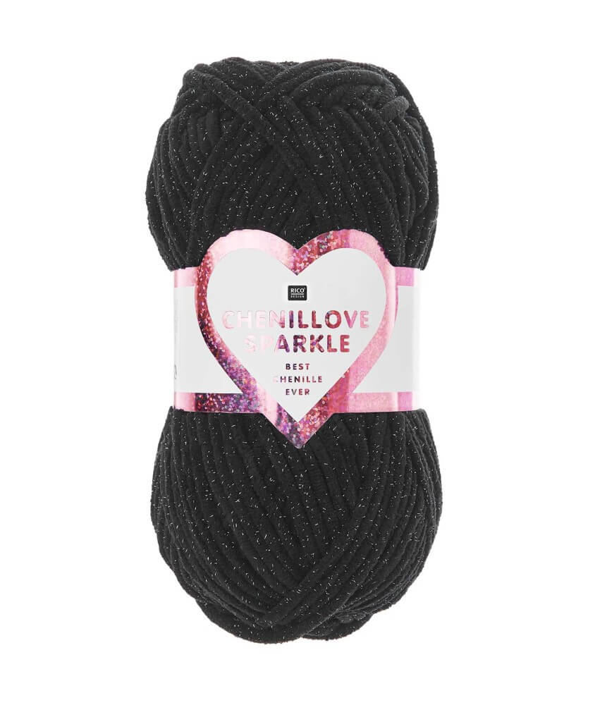 Pelote à tricoter CREATIVE CHENILLOVE SPARKLE - 100gr - Rico Design