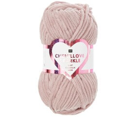 Pelote à tricoter CREATIVE CHENILLOVE SPARKLE - 100gr - Rico Design