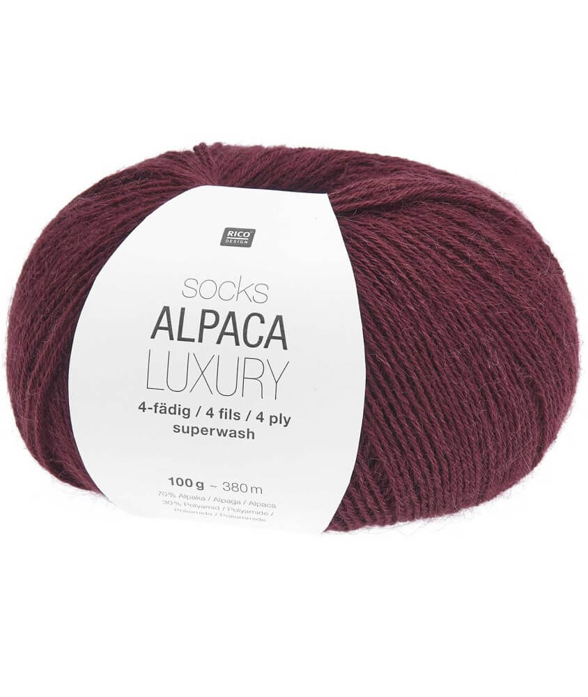Pelote de laine à chaussette Socks Alpaca Luxury 4 fils -100 gr - Rico Design