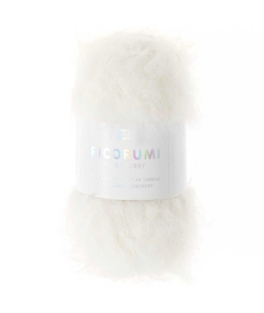 Fil fausse fourrure RICORUMI FURRY FURRY - 25 gr - Rico Design - Idéal pour les amigurumis et créations douillettes