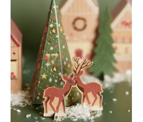 Kit de Bricolage Calendrier de l’Avent – Maisons & Sapins à Personnaliser – Rico Design