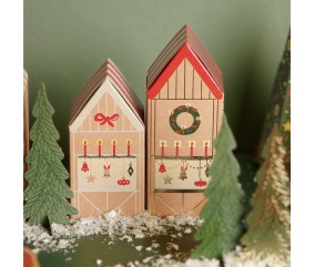 Kit de Bricolage Calendrier de l’Avent – Maisons & Sapins à Personnaliser – Rico Design