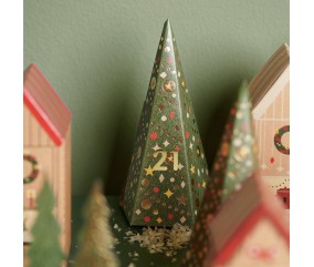 Kit de Bricolage Calendrier de l’Avent – Maisons & Sapins à Personnaliser – Rico Design