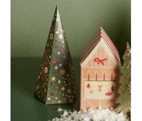 Kit de Bricolage Calendrier de l’Avent – Maisons & Sapins à Personnaliser – Rico Design