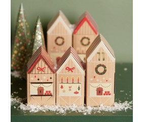 Kit de Bricolage Calendrier de l’Avent – Maisons & Sapins à Personnaliser – Rico Design
