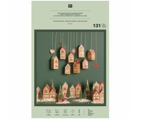 Kit de Bricolage Calendrier de l’Avent – Maisons & Sapins à Personnaliser – Rico Design
