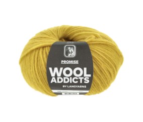Pelote de laine PROMISE de Wool Addicts - 100gr – Laine Mérinos Extrafine & Polyamide - 50 Jaune