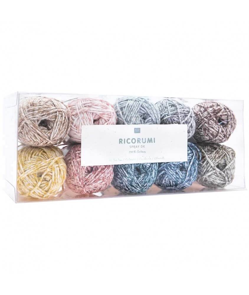 Kit de 10 Pelotes de coton RICORUMI SPRAY dk- Rico Design Kit de 10 Pelotes de coton RICORUMI SPRAY dk- Rico Design