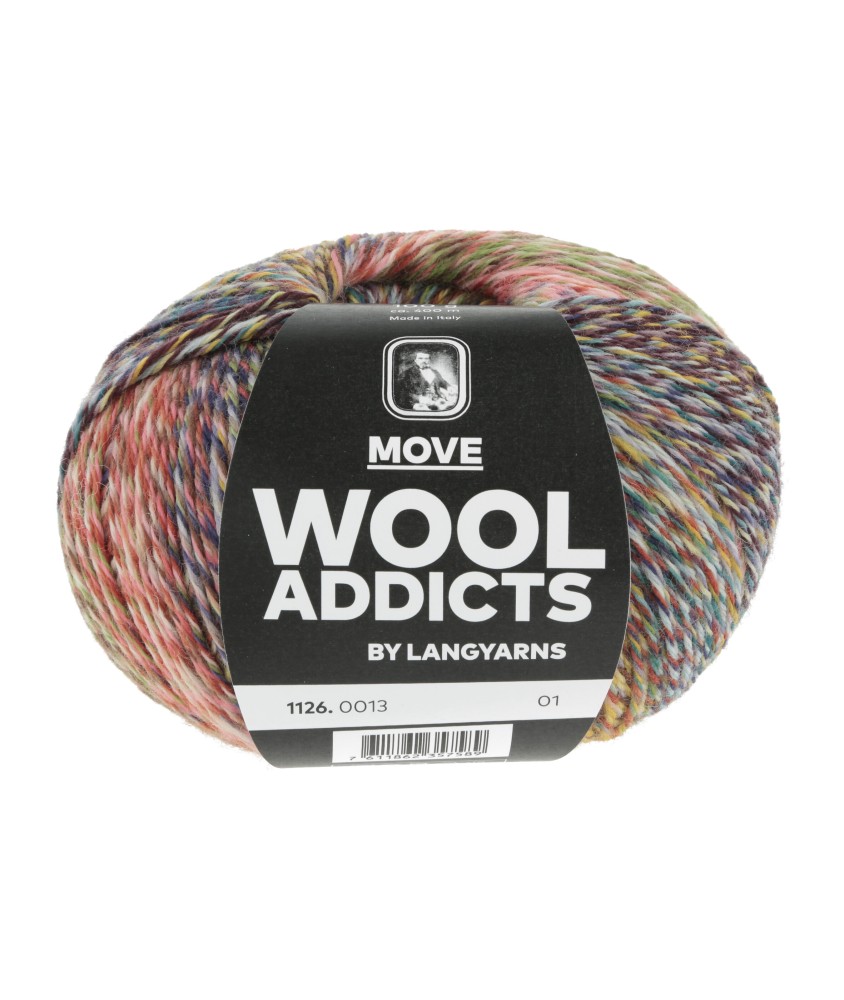 Pelote de laine MOVE – 100 gr - Lang Yarns - Spécial chaussettes - Ultra-résistante & respirante