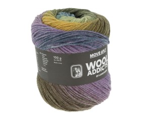 Pelote de laine MOVE 6 fils – 100 gr - Wool Addict - Spécial chaussettes - Ultra-résistante & respirante