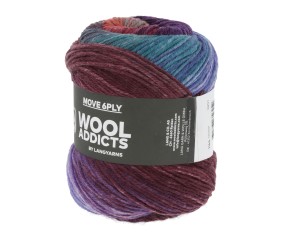 Pelote de laine MOVE 6 fils – 100 gr - Wool Addict - Spécial chaussettes - Ultra-résistante & respirante