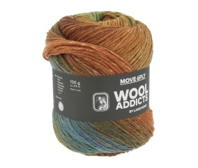 Pelote de laine MOVE 6 fils – 100 gr - Wool Addict - Spécial chaussettes - Ultra-résistante & respirante