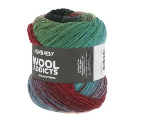 Pelote de laine MOVE 6 fils – 100 gr - Wool Addict - Spécial chaussettes - Ultra-résistante & respirante