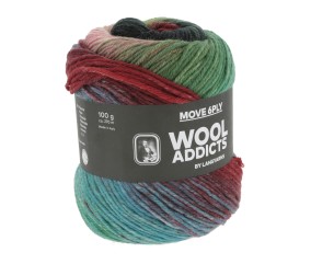Pelote de laine MOVE 6 fils – 100 gr - Wool Addict - Spécial chaussettes - Ultra-résistante & respirante