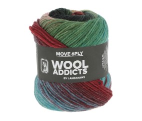 Pelote de laine MOVE 6 fils – 100 gr - Wool Addict - Spécial chaussettes - Ultra-résistante & respirante