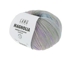 Fil à tricoter en laine mérinos MAGNOLIA - 100gr - Lang Yarns - Effet dégradé vivant