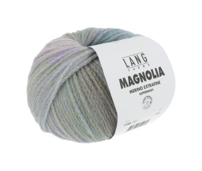 Fil à tricoter en laine mérinos MAGNOLIA - 100gr - Lang Yarns - Effet dégradé vivant