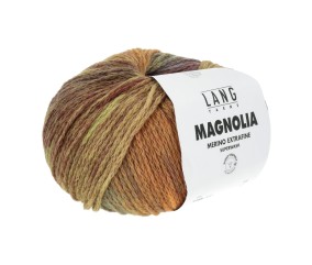 Fil à tricoter en laine mérinos MAGNOLIA - 100gr - Lang Yarns - Effet dégradé vivant