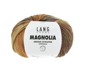 Fil à tricoter en laine mérinos MAGNOLIA - 100gr - Lang Yarns - Effet dégradé vivant