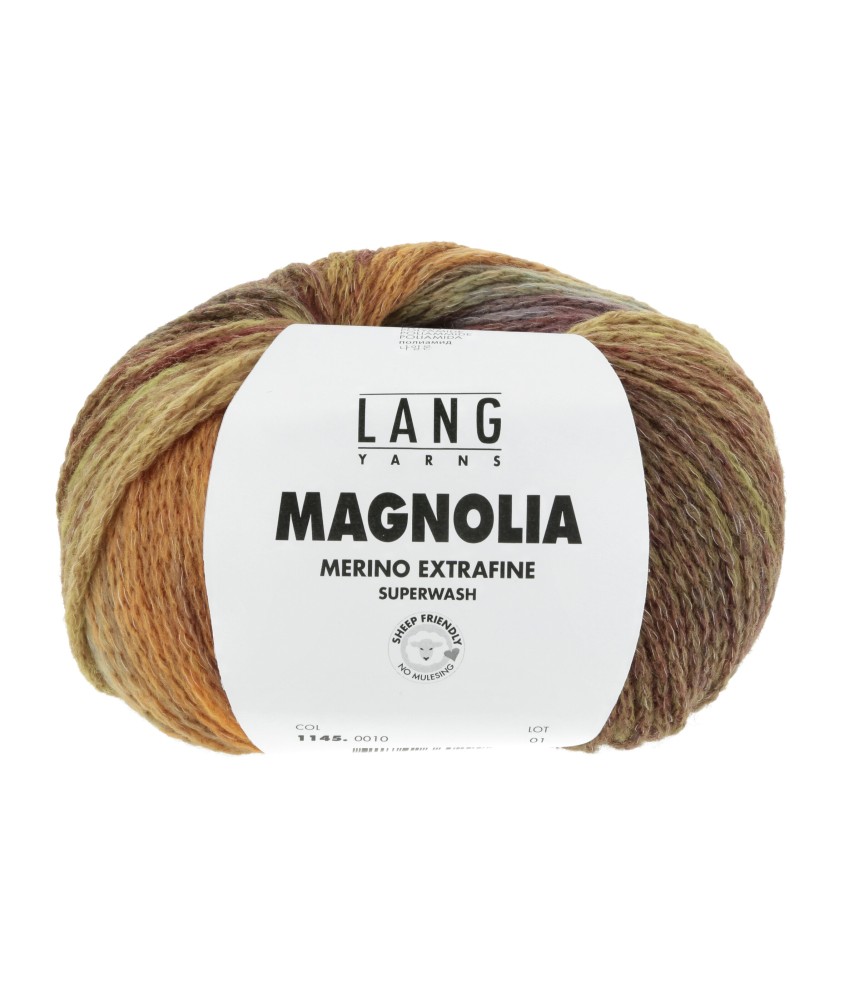 Fil à tricoter en laine mérinos MAGNOLIA - 100gr - Lang Yarns - Effet dégradé vivant Fil à tricoter en laine mérinos MAGNOLIA - 100gr - Lang Yarns - Effet dégradé vivant