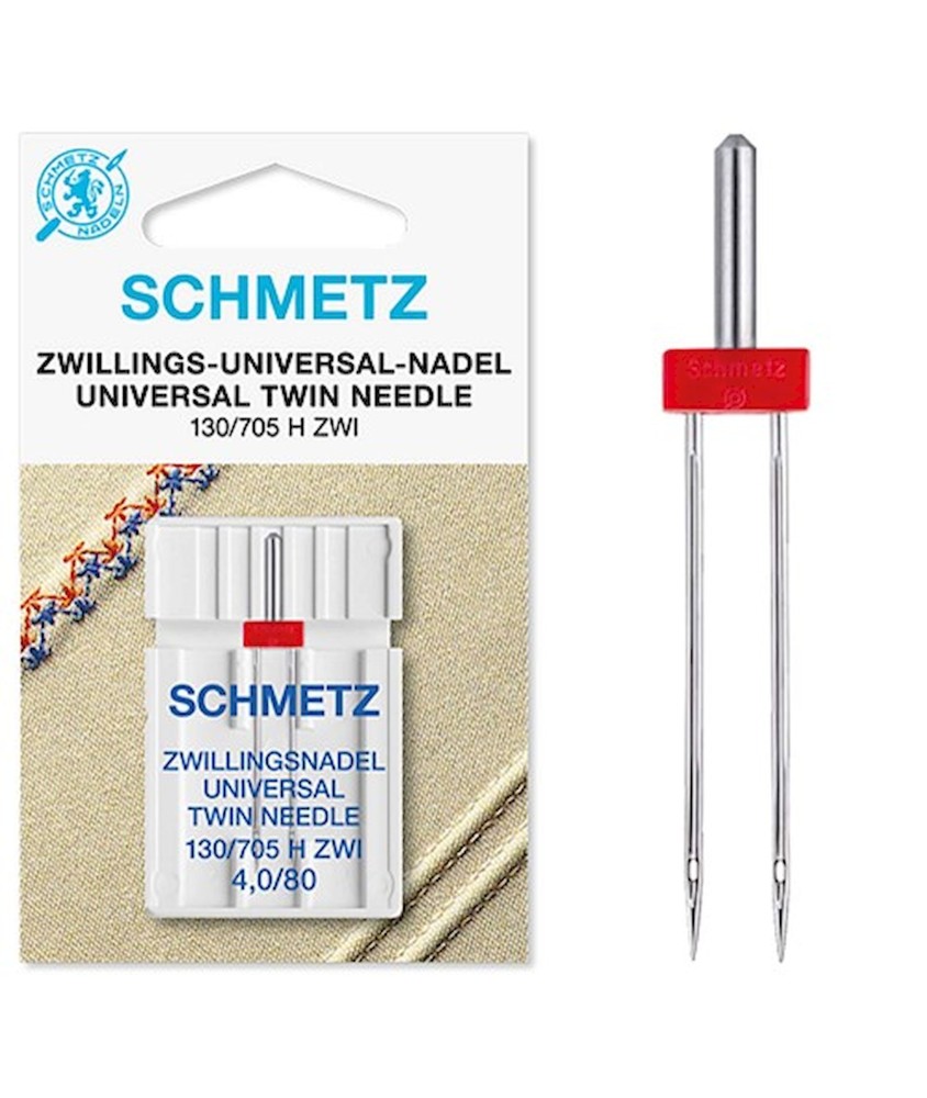 Aiguilles universelle double - Dimension 4,0/80 - 130/705H ZWI - 1 Pce - schmetz Aiguilles universelle double - Dimension 4,0/80 - 130/705H ZWI - 1 Pce - schmetz
