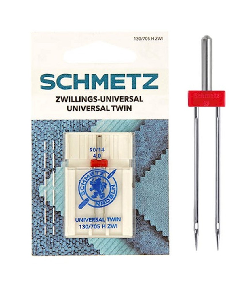 Aiguilles universelle double - Dimension 4,0/90 - 130/705H ZWI - 1 Pce - schmetz Aiguilles universelle double - Dimension 4,0/90 - 130/705H ZWI - 1 Pce - schmetz