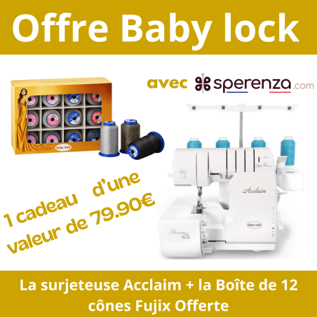 Baby Lock Acclaim : l'enfilage intégral RevolutionAir