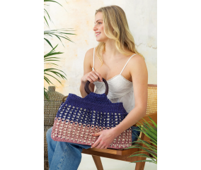 Livre de modèles de crochet pour sacs et chapeaux n°2 en fil Raffia Eco Vita - DMC