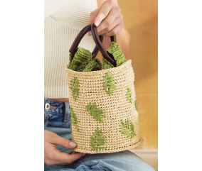 Livre de modèles de crochet pour sacs et chapeaux n°2 en fil Raffia Eco Vita - DMC