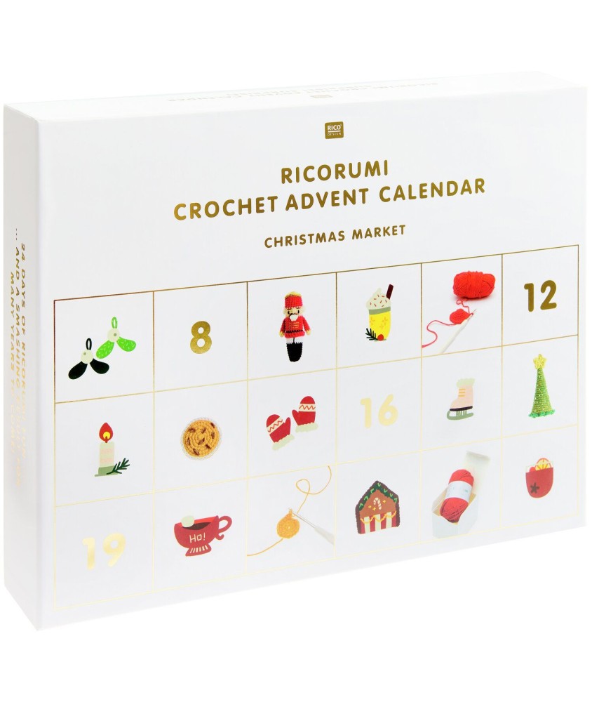 Calendrier de l'Avent Ricorumi - Marché de Noël - Rico Design Calendrier de l'Avent Ricorumi - Marché de Noël - Rico Design