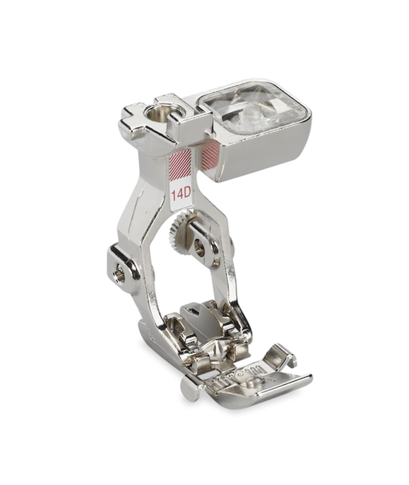 Pied pour fermeture à glissière avec guide N°14D pour machine électronique - Bernina Pied pour fermeture à glissière avec guide N°14D pour machine électronique - Bernina