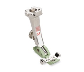 Pied pour fermeture à glissière N°54 avec semelle de glissement pour machine électronique - Bernina