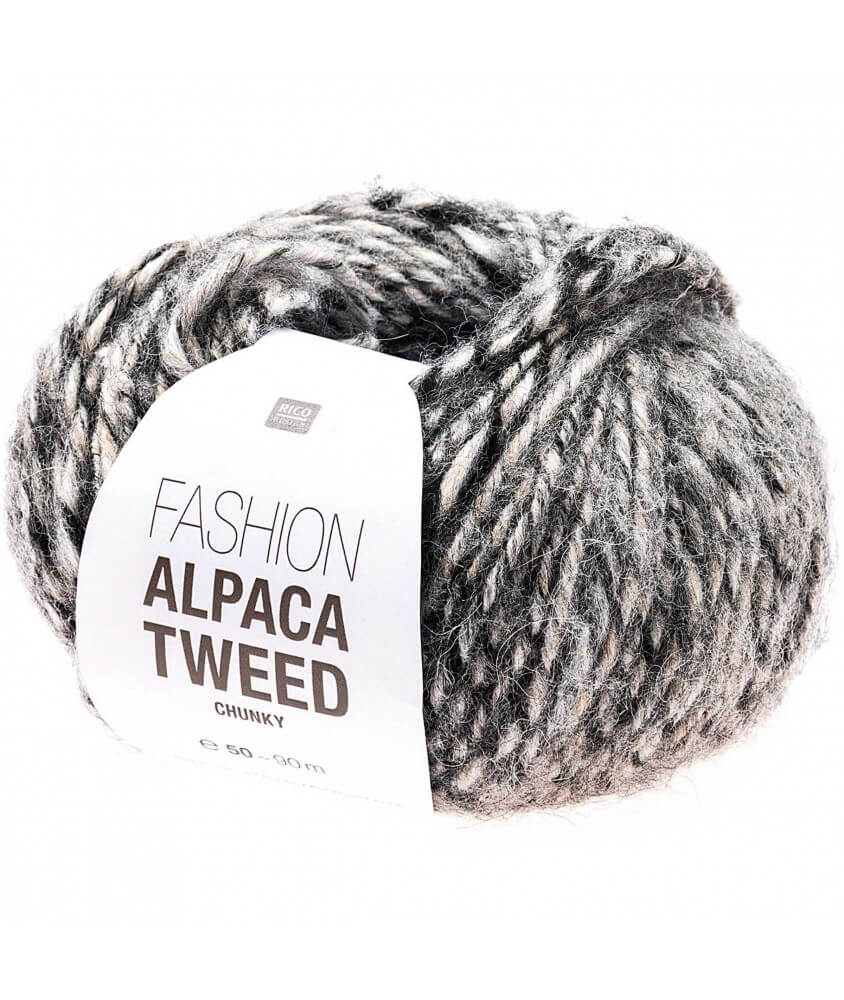 Pelote de laine à tricoter FASHION ALPACA TWEED CHUNKY - Rico Design 06