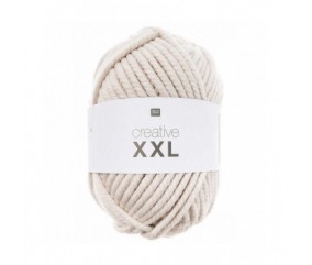 Pelote de laine à tricoter CREATIVE XXL 1000 gr ! - Rico Design 01 écru sperenza