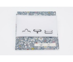 Kit nœud papillon + pochette en tissu Liberty - Timothée Com'1