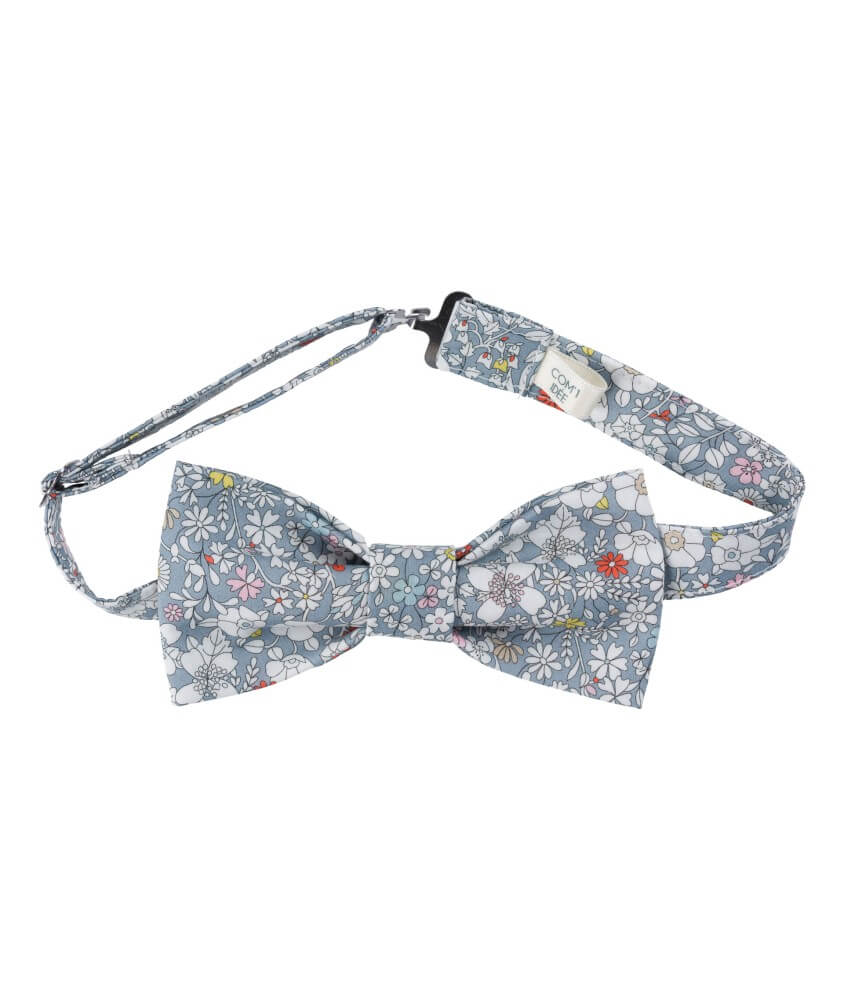Kit nœud papillon + pochette en tissu Liberty - Timothée Com'1