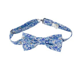 Kit nœud papillon + pochette en tissu Liberty - Raphaël - Com'1