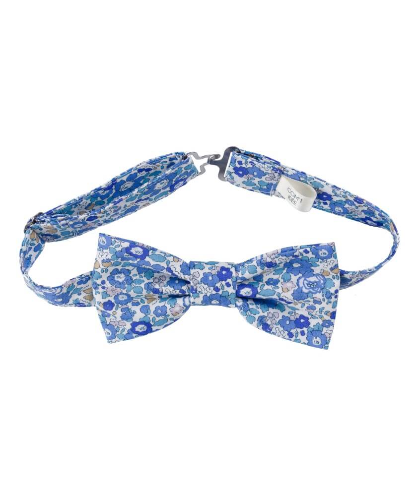 Kit nœud papillon + pochette en tissu Liberty - Raphaël - Com'1