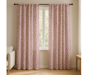 Tissu coton barbara petites fleurs - 00 Rose - vue 2