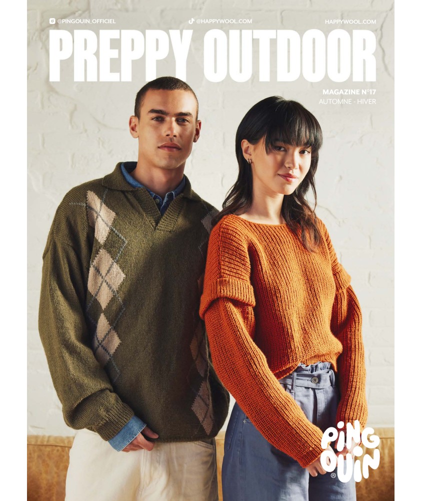 Magazine Pingouin N°17 AutomneHiver 20252026 – PREPPY OUTDOOR  – Pingouin