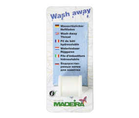 Fil à bâtir hydrosoluble Wash Away - 200 m - Disparaît à l’eau - Madeira