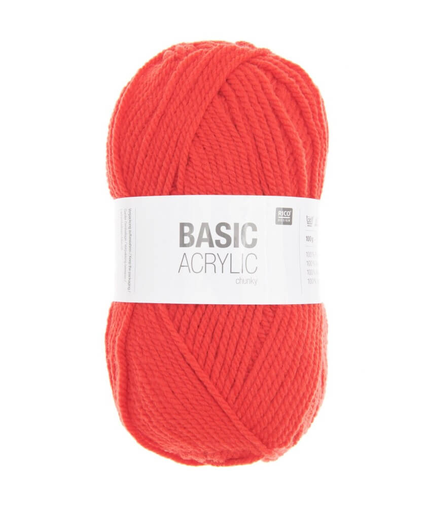 Pelote de laine à tricoter BASIC ACRYLIC CHUNKY - 100GR - Rico Design