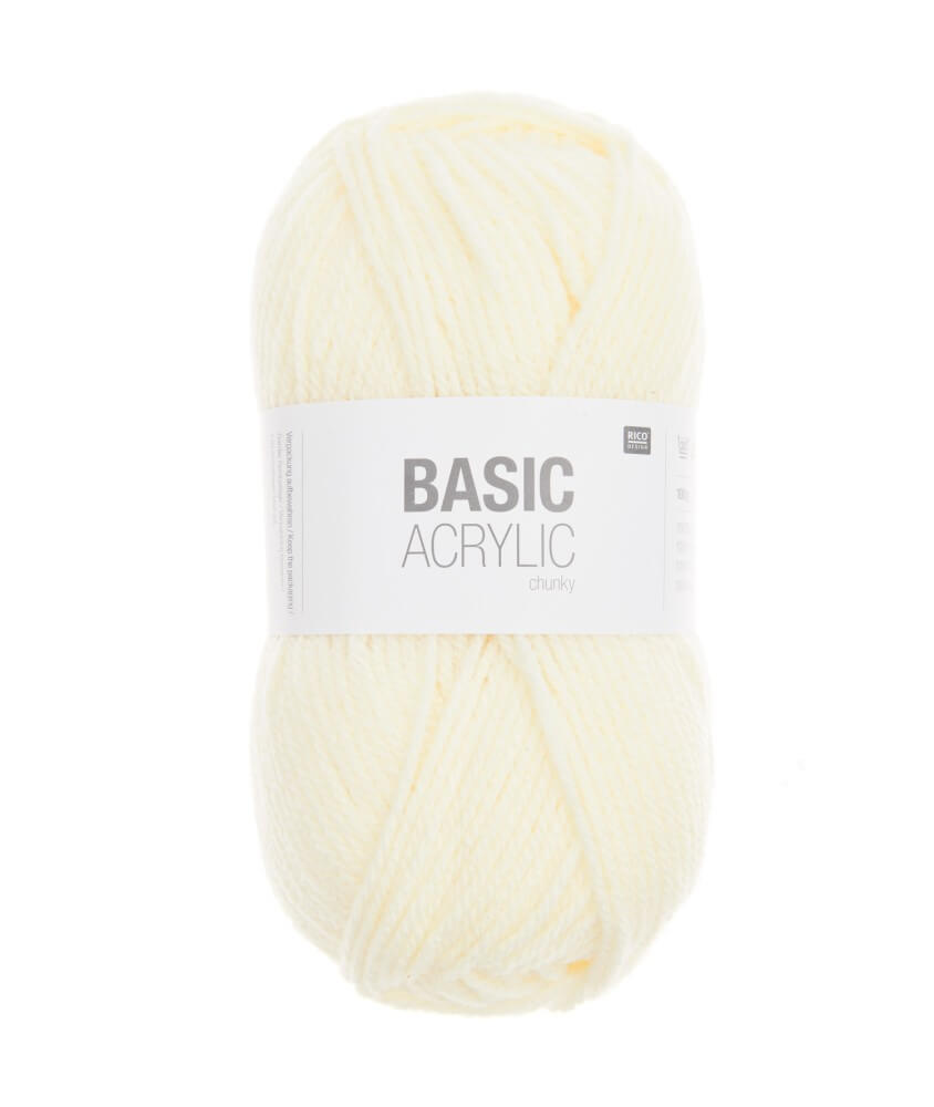 Pelote de laine à tricoter BASIC ACRYLIC CHUNKY - 100GR - Rico Design