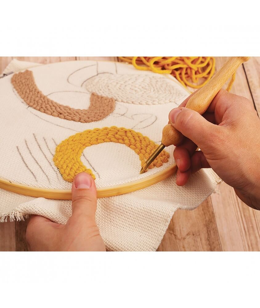 Kit Punch Needle Line Art Graine Créative 35x35cm