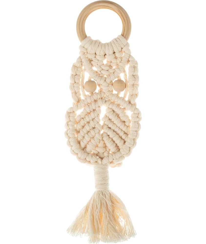 Kit macramé Hibou - 7 x 21,5 cm - Trimits