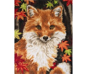Kit de Point de Croix Renard Extra-Large 32 x 39 cm – Trimits - Kit Broderie Extra-Large Idéal pour les Passionnés