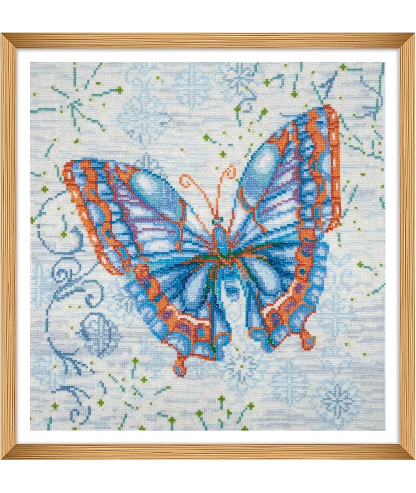 Kit de Point de Croix Comptée – Papillon – 36 x 36 cm - Trimits