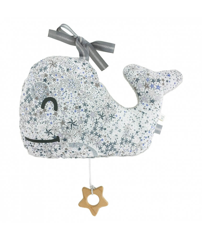 Kit couture mobile Musical Baleine en tissu Liberty ® Adelajda Kit couture mobile Musical Baleine en tissu Liberty ® Adelajda