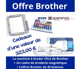 Machine à coudre et à broder Innov-is V5LE promotion solde exceptionnel affaire promo sperenza Brother exclusif