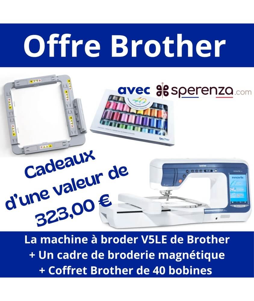 Machine à coudre et à broder Innov-is V5LE promotion solde exceptionnel affaire promo sperenza Brother exclusif